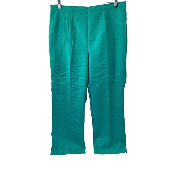 Alfred Dunner Women's Turquoise Pants - Picture 1 of 5